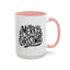 Christmas Mug - Merry Christmas Black Text Mistletoe