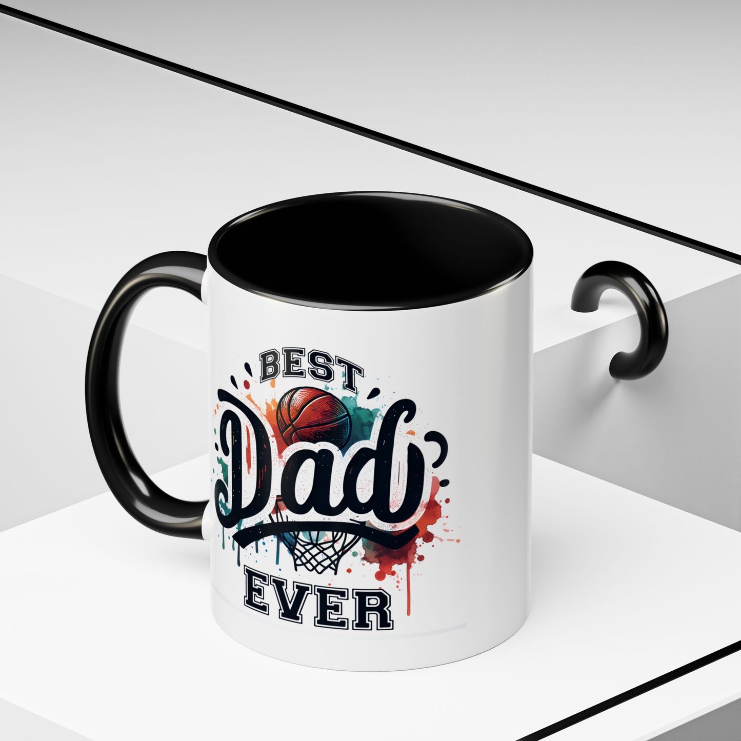 Father's Day Mug - Best Dad Ever Basketball