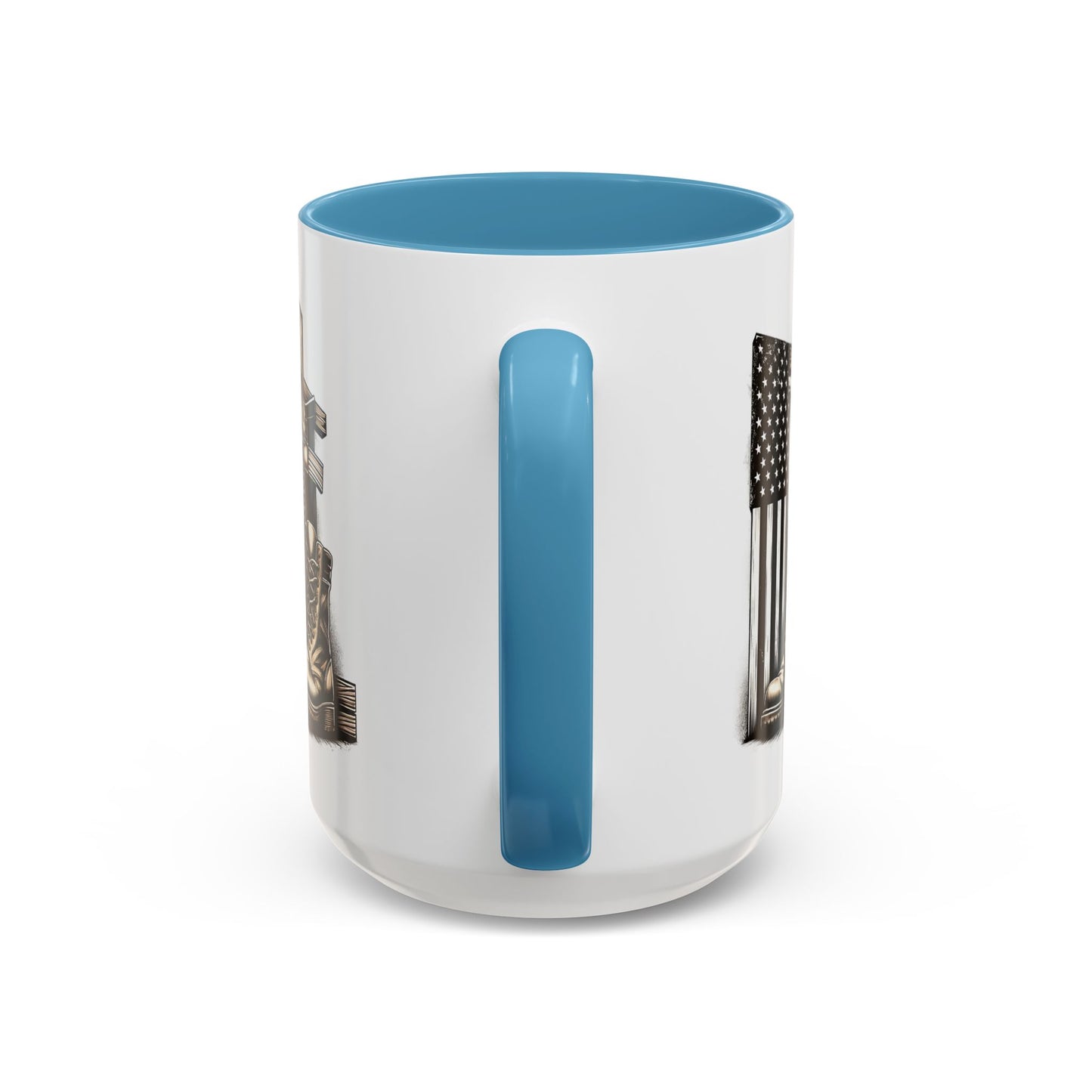 4th of July Mug - Fallen Soldier Boots Flag