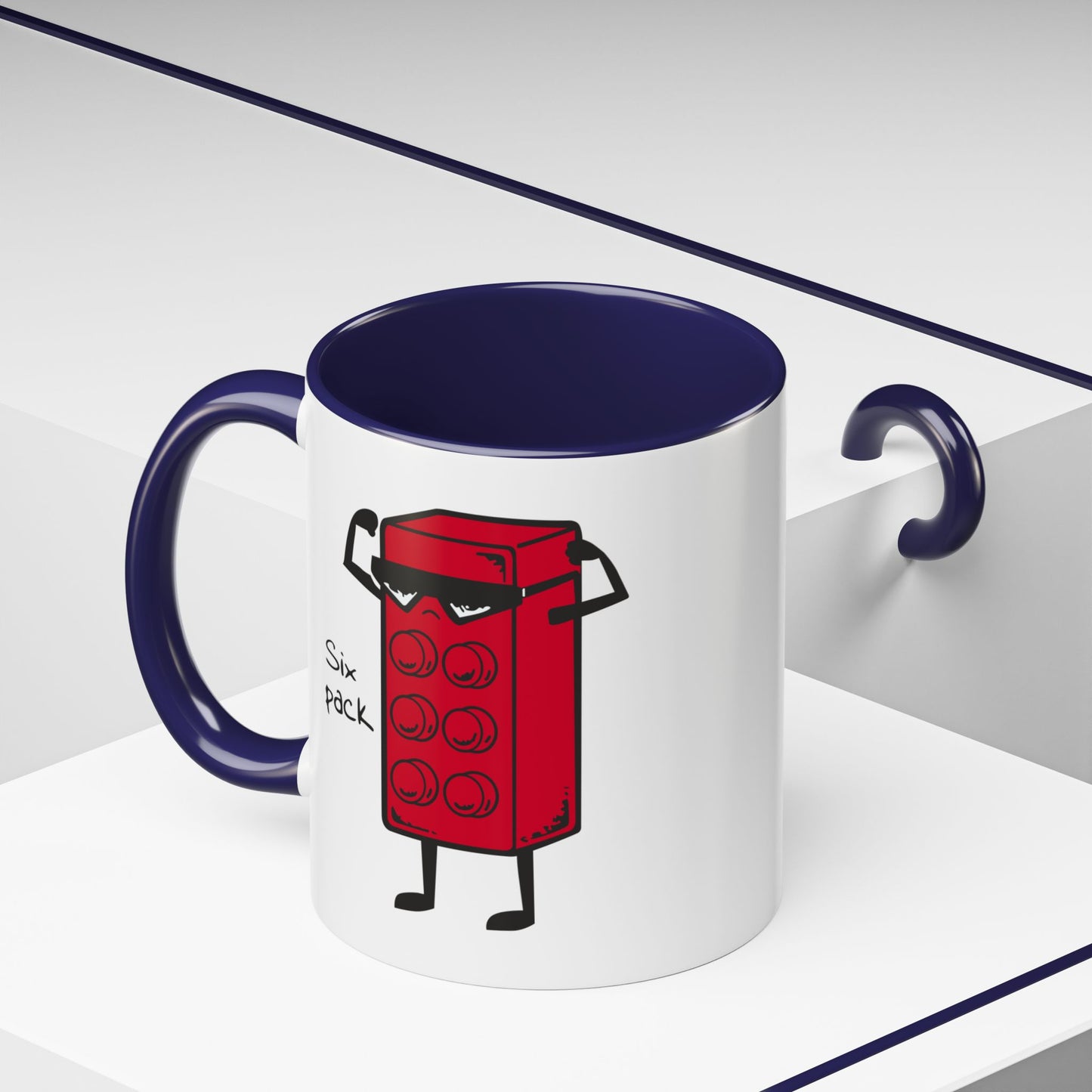 Humor Mug - Six Pack Lego Block