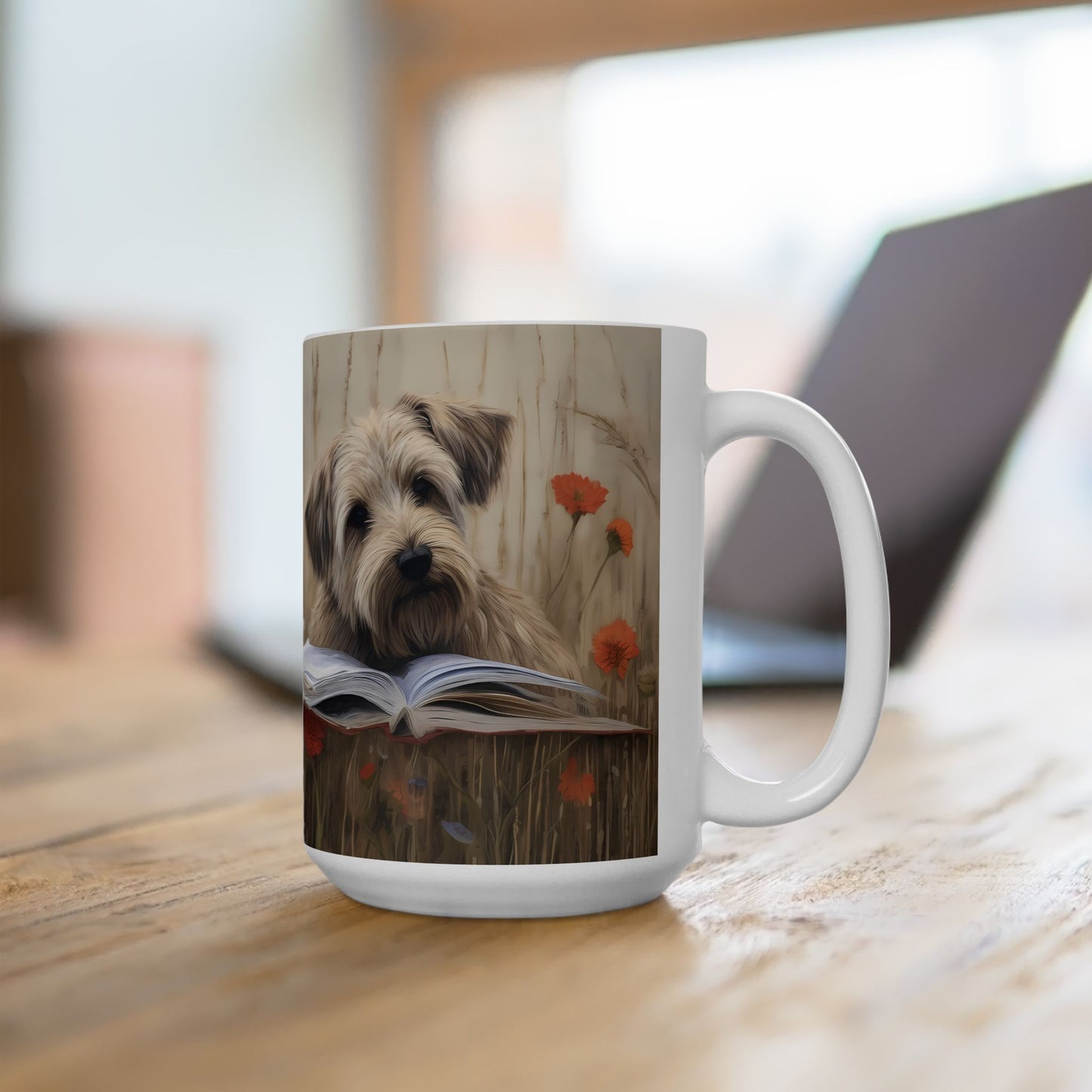 Artistic Mug - Felted Dog 3