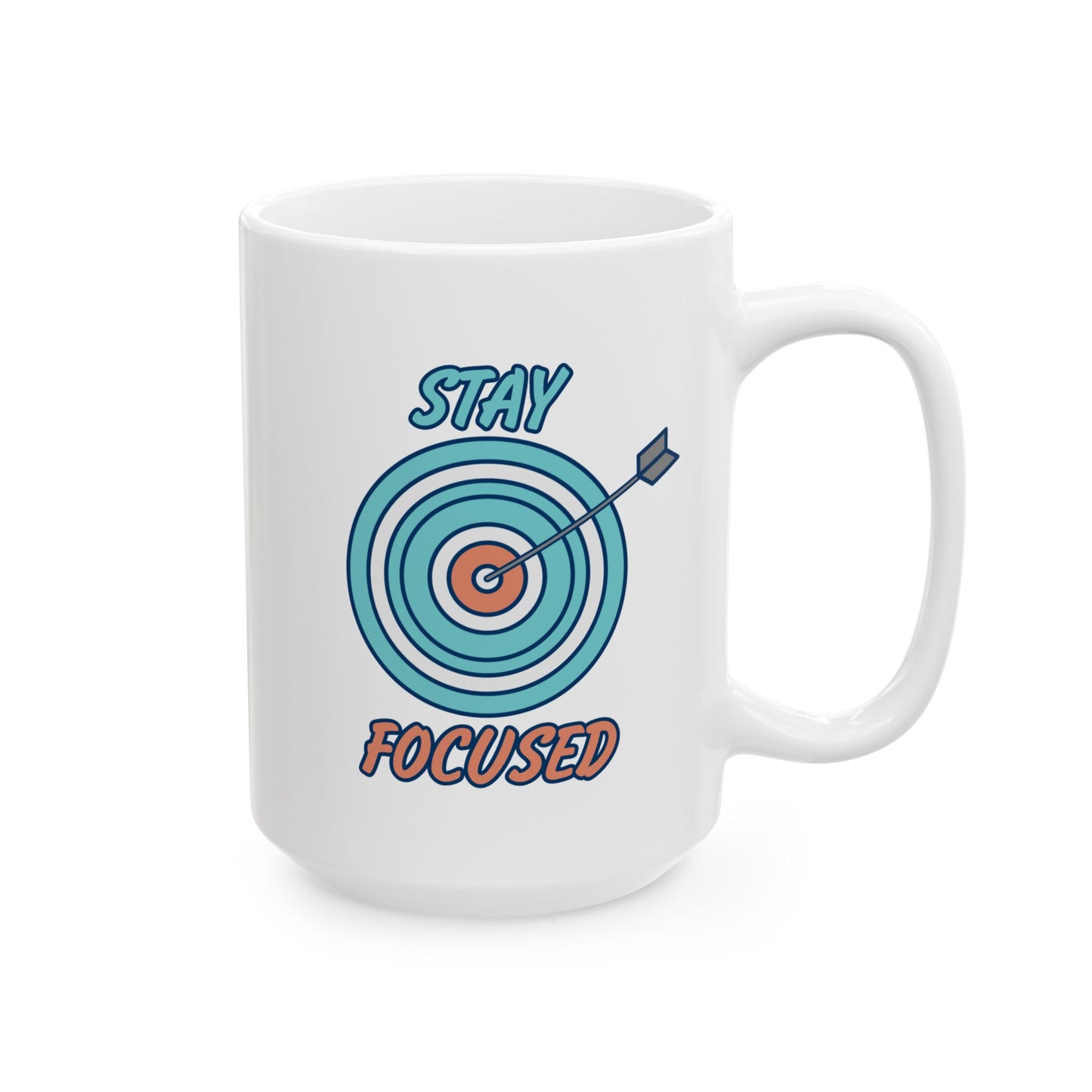 Motivation Mug - Stay Focused Arrow