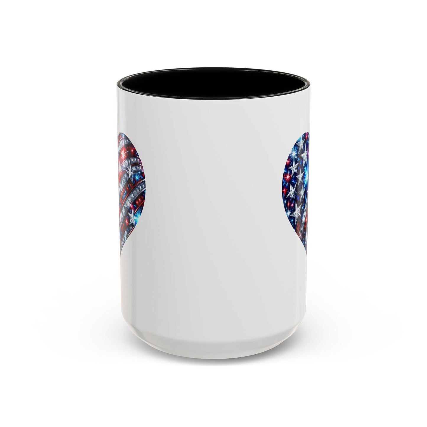 4th of July Mug - USA Sparkle Heart