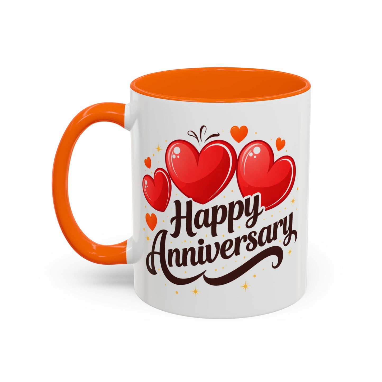 Anniversary Mug - Happy Anniversary Hearts