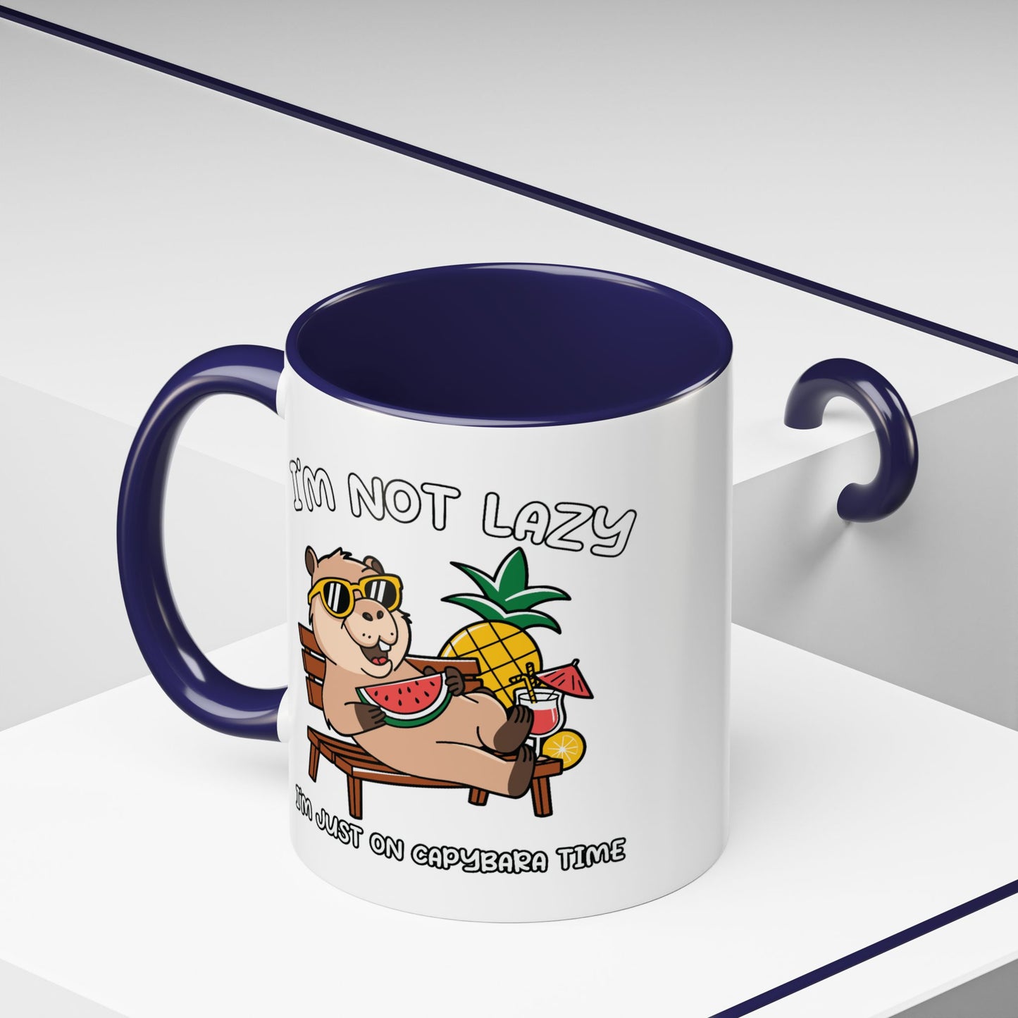 Humor Mug - I'm Not Lazy Capybara