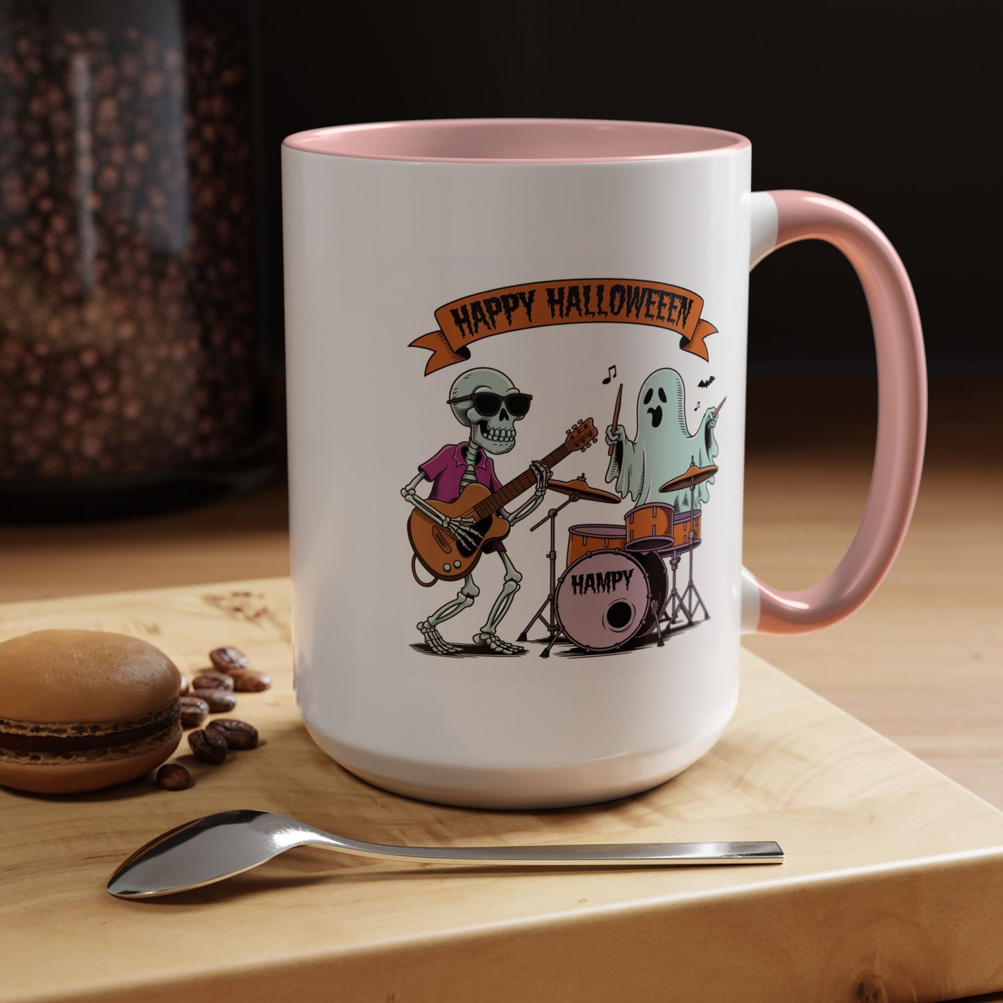Halloween Mug - Skeleton & Ghost Band