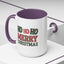 Christmas Mug - Ho Ho Ho Merry Christmas Green & Red Text