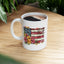 4th of July Mug - Floral AmericanFlag