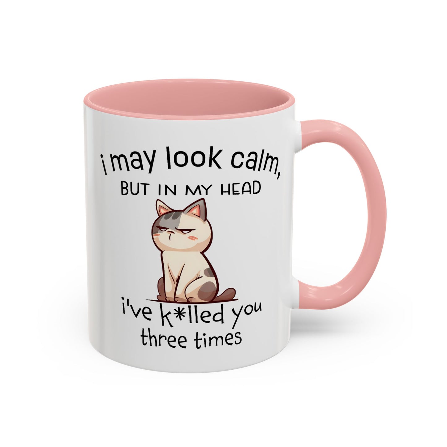 Adult Mug - I May Look Calm Cat