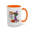 Halloween Mug - Skeleton & Witch