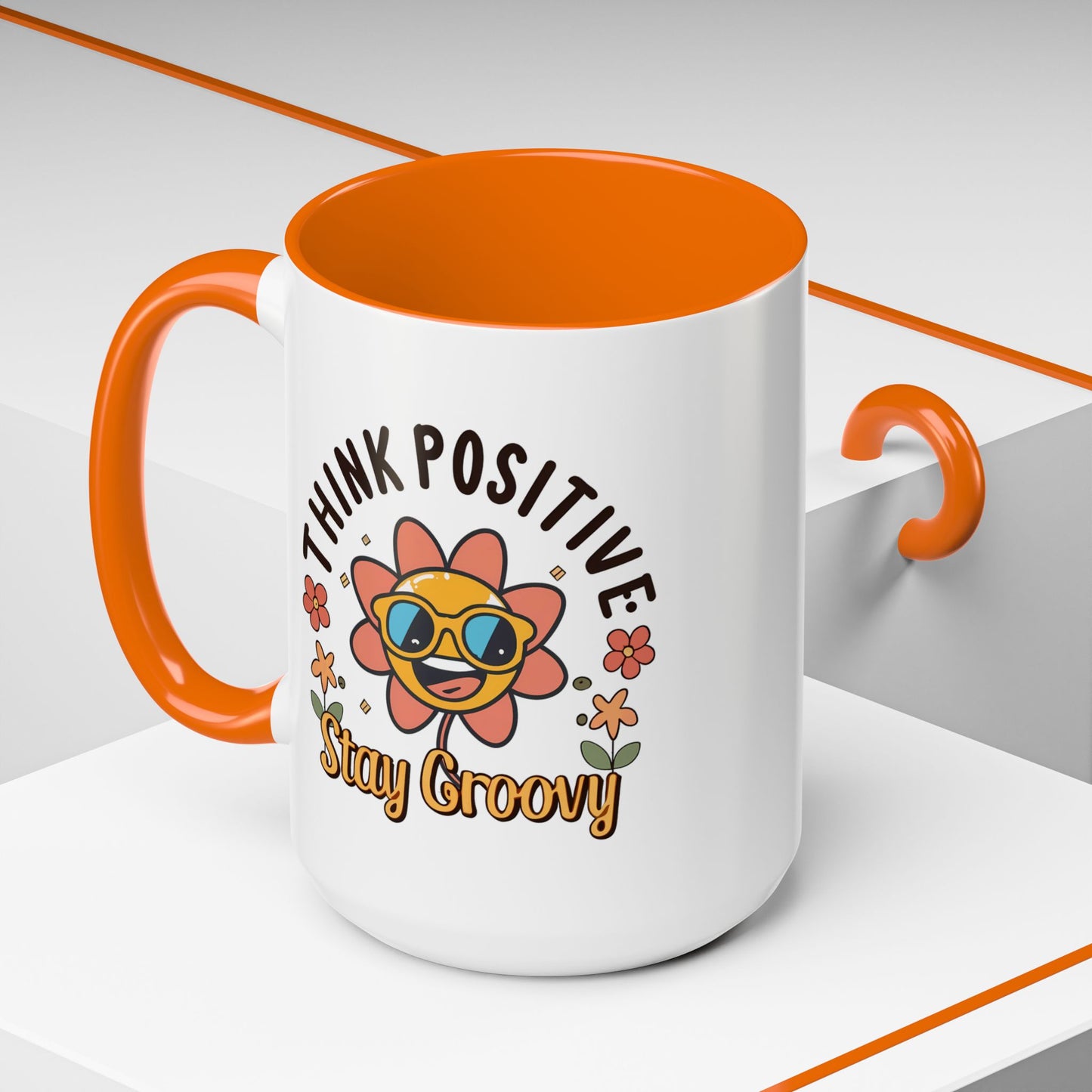Wellness Mug - Think Positive Stay Groovy
