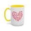 Valentine's Day Mug - Love You Heart Lettering