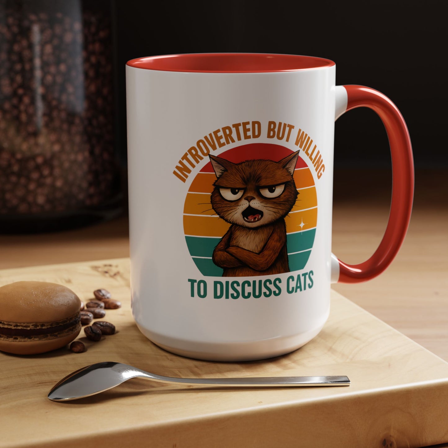 Animal Mug - Introverted But Willing To Discuss Cats