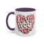 Mother's Day Mug - Love You Mom Retro Heart