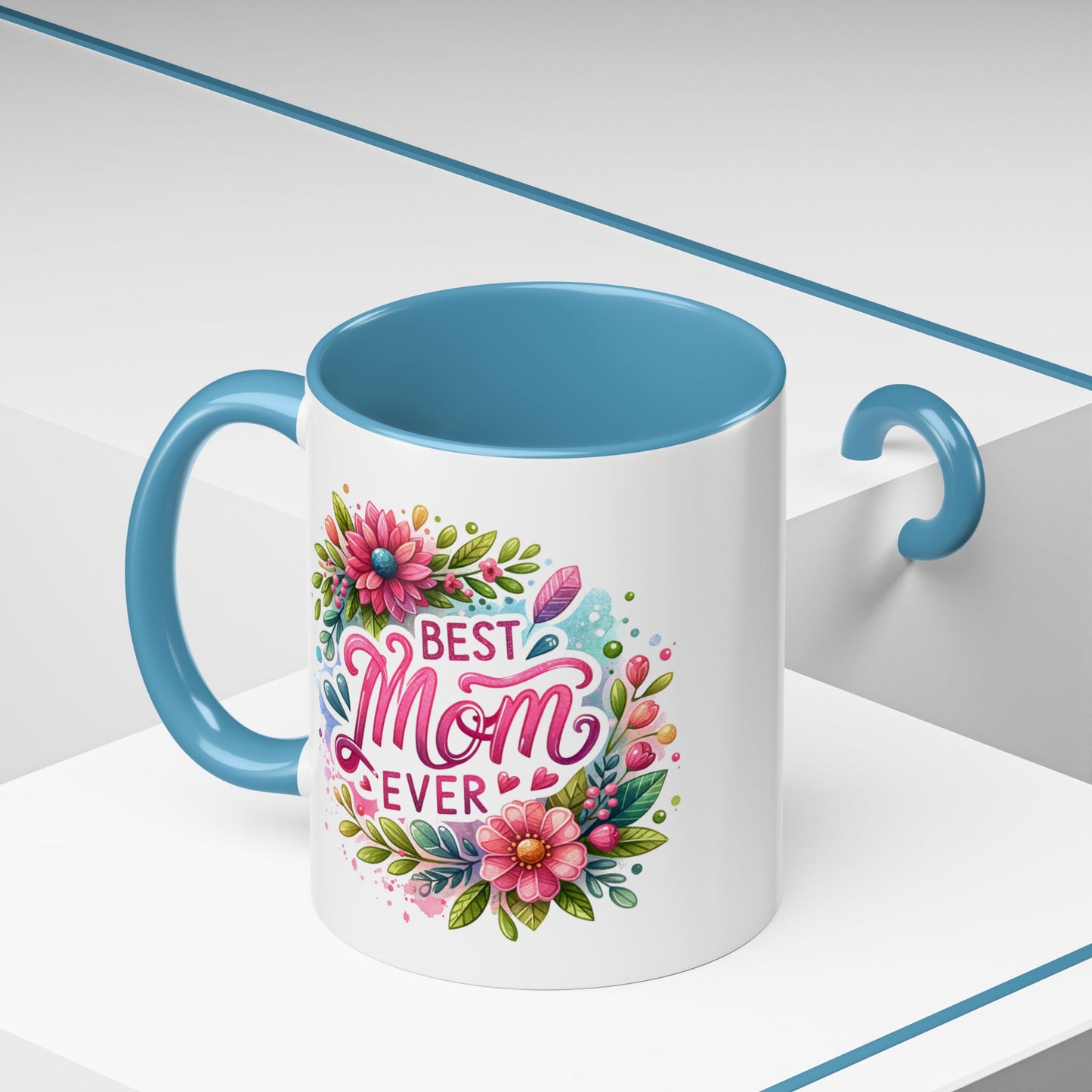 Mother's Day Mug - Best Mom Ever Floral