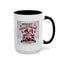 Christmas Mug - Merry Christmas Red Text Puppy Red Top
