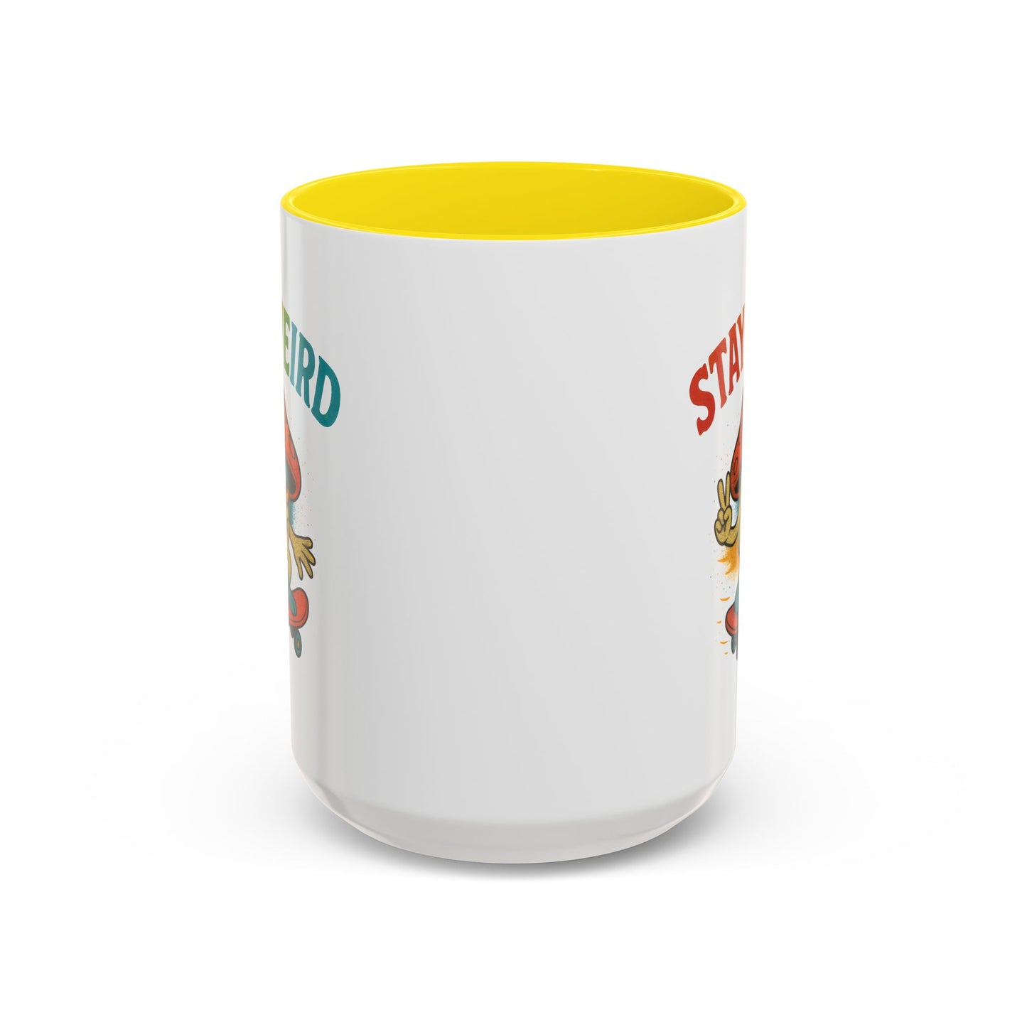 Humor Mug - Stay Weird Mushroom Skateboard