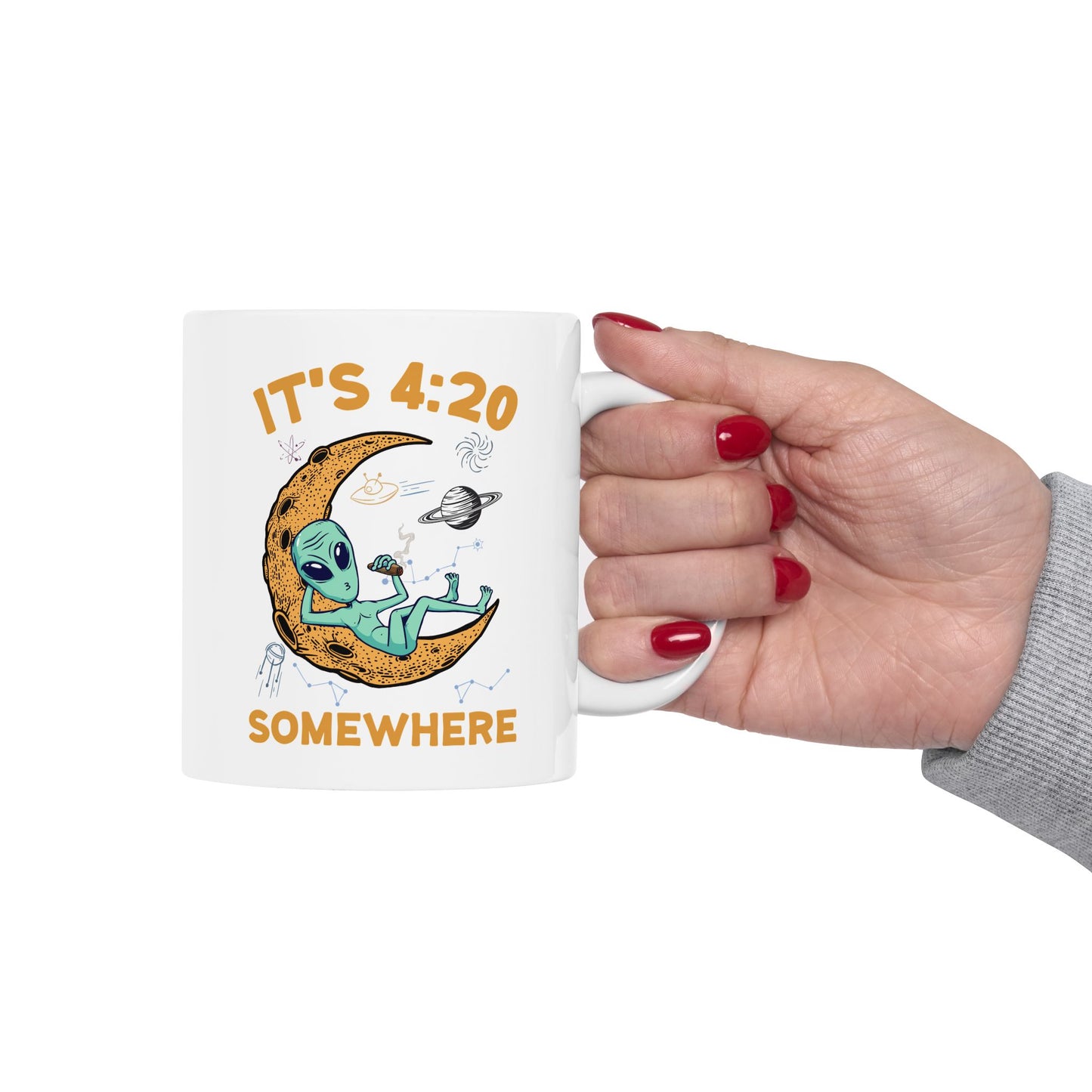 Alien Mug - It's 4:20 Somewhere