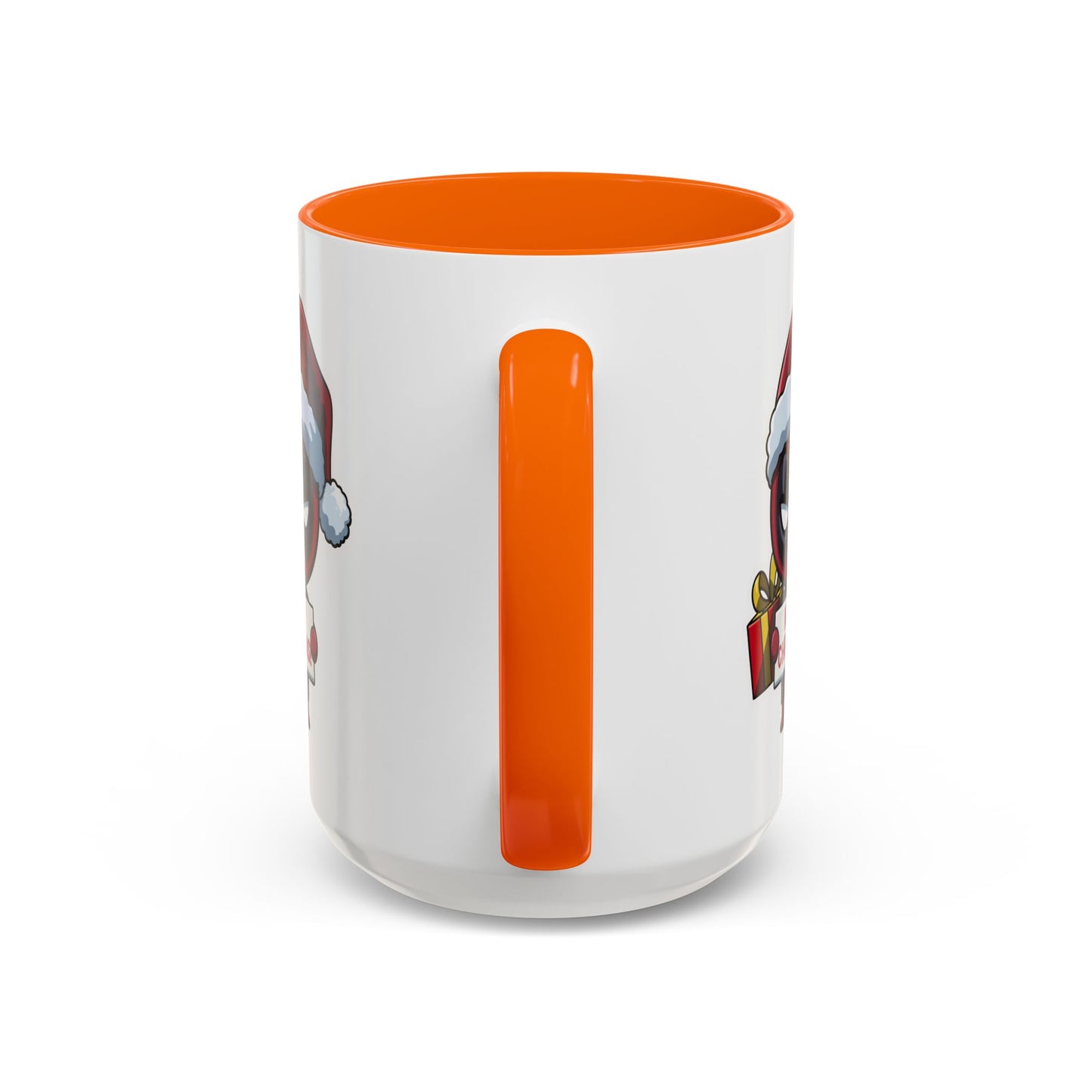 Christmas Mug - Merry Christmas Red Text Superhero