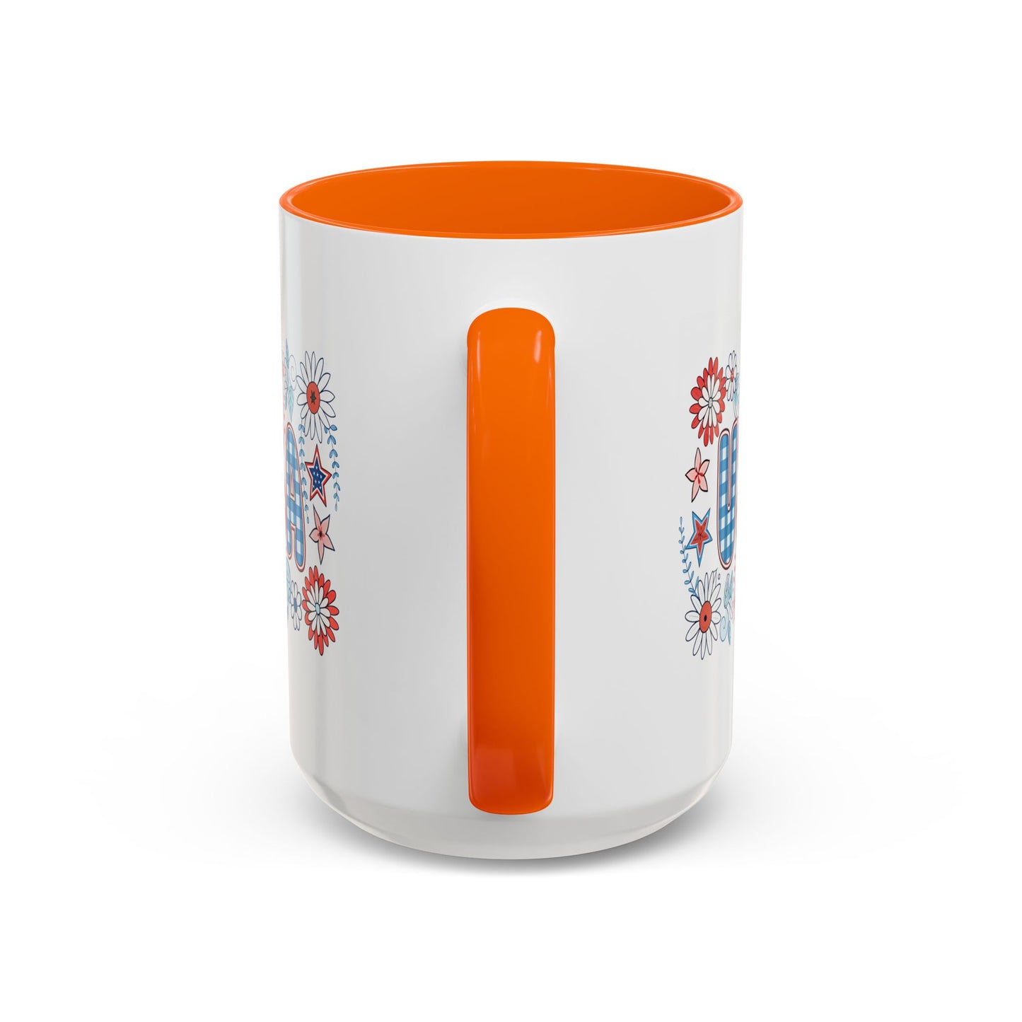4th of July Mug - USA Preppy Floral
