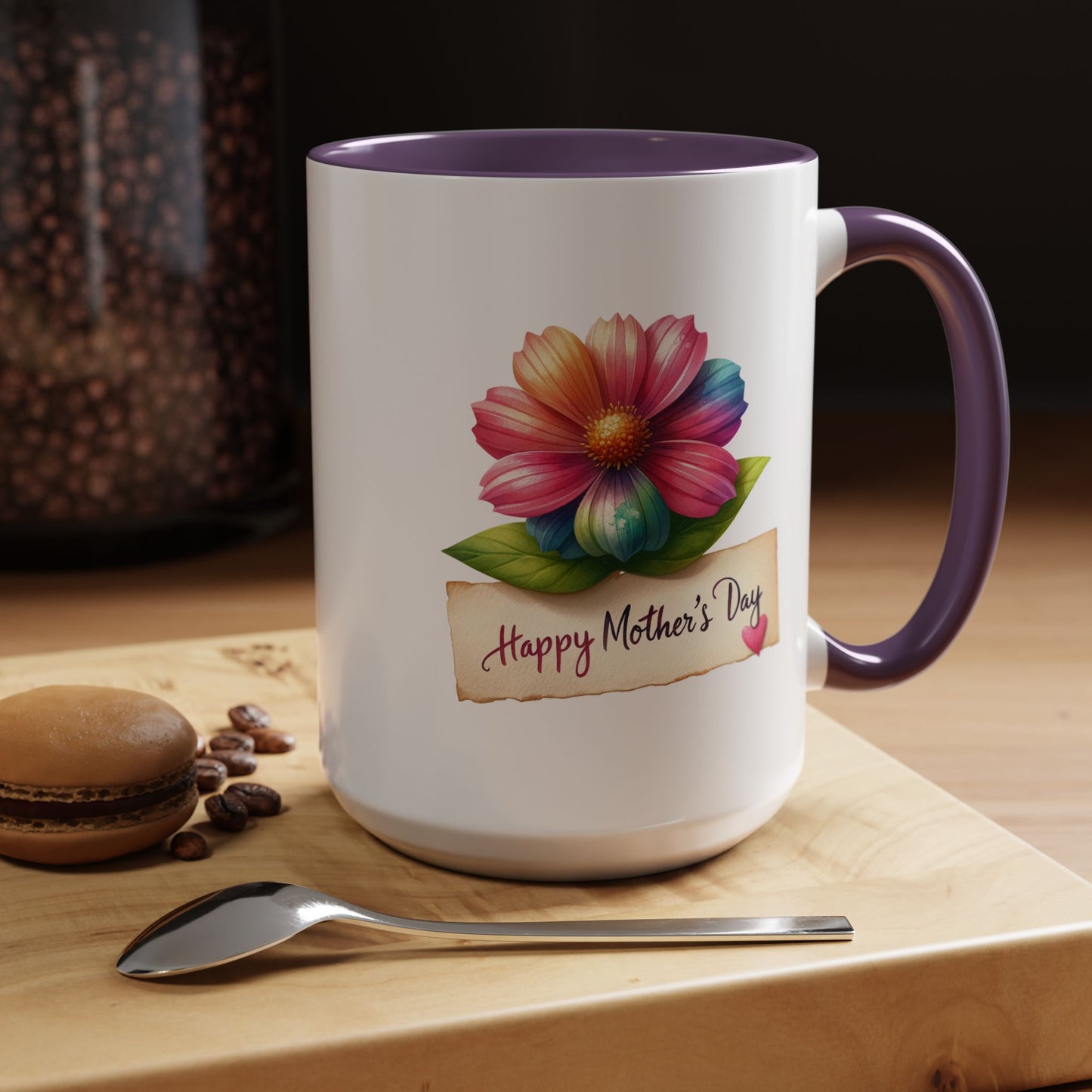 Mother's Day Mug - Happy Mother's Day Flower