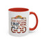 4th of July Mug - One Nation Under God Cross Flag