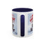 Christmas Mug - Merry Christmas Red Text Puppy Green Top 2