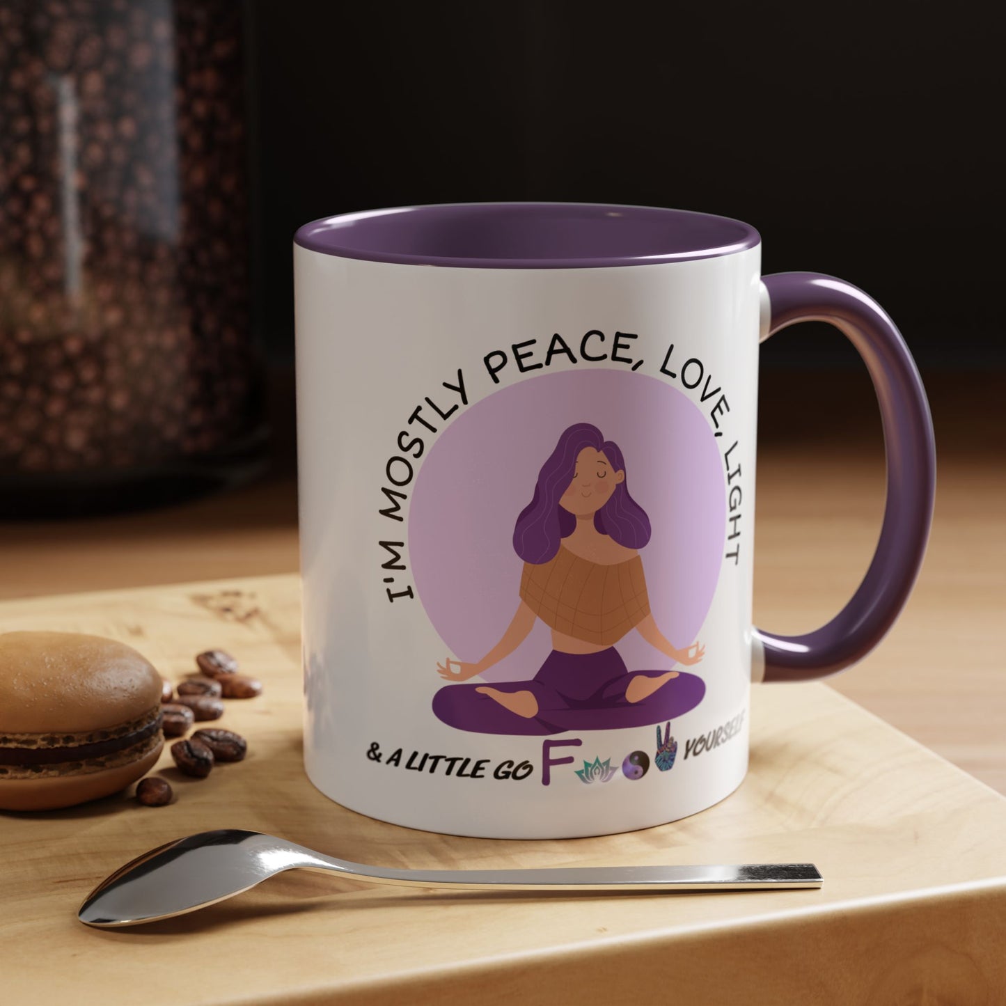 Adult Mug - I'm Mostly Peace, Love, Light