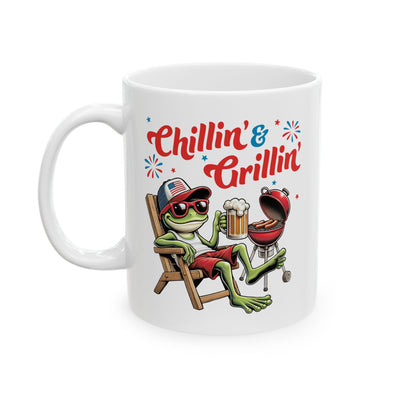 4th of July Mug - Chillin' & Grillin'