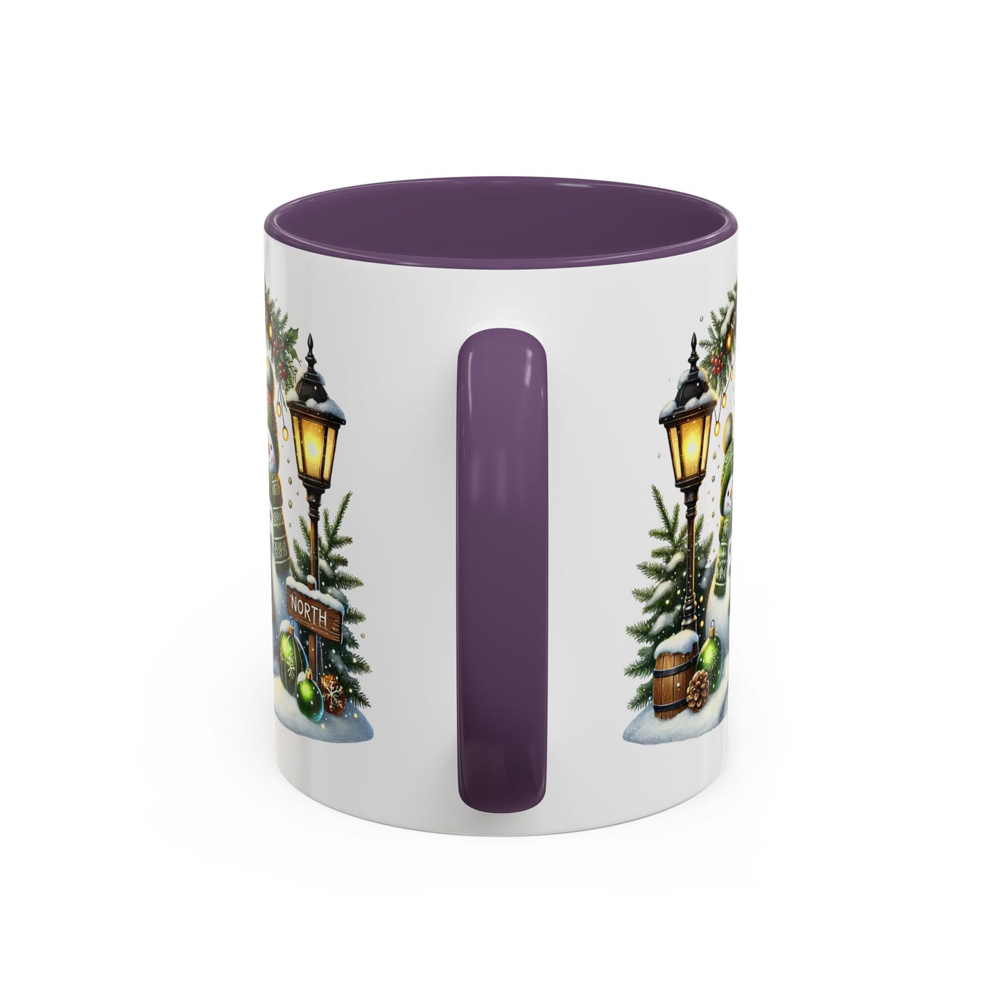 Christmas Mug - Green Snowman Family