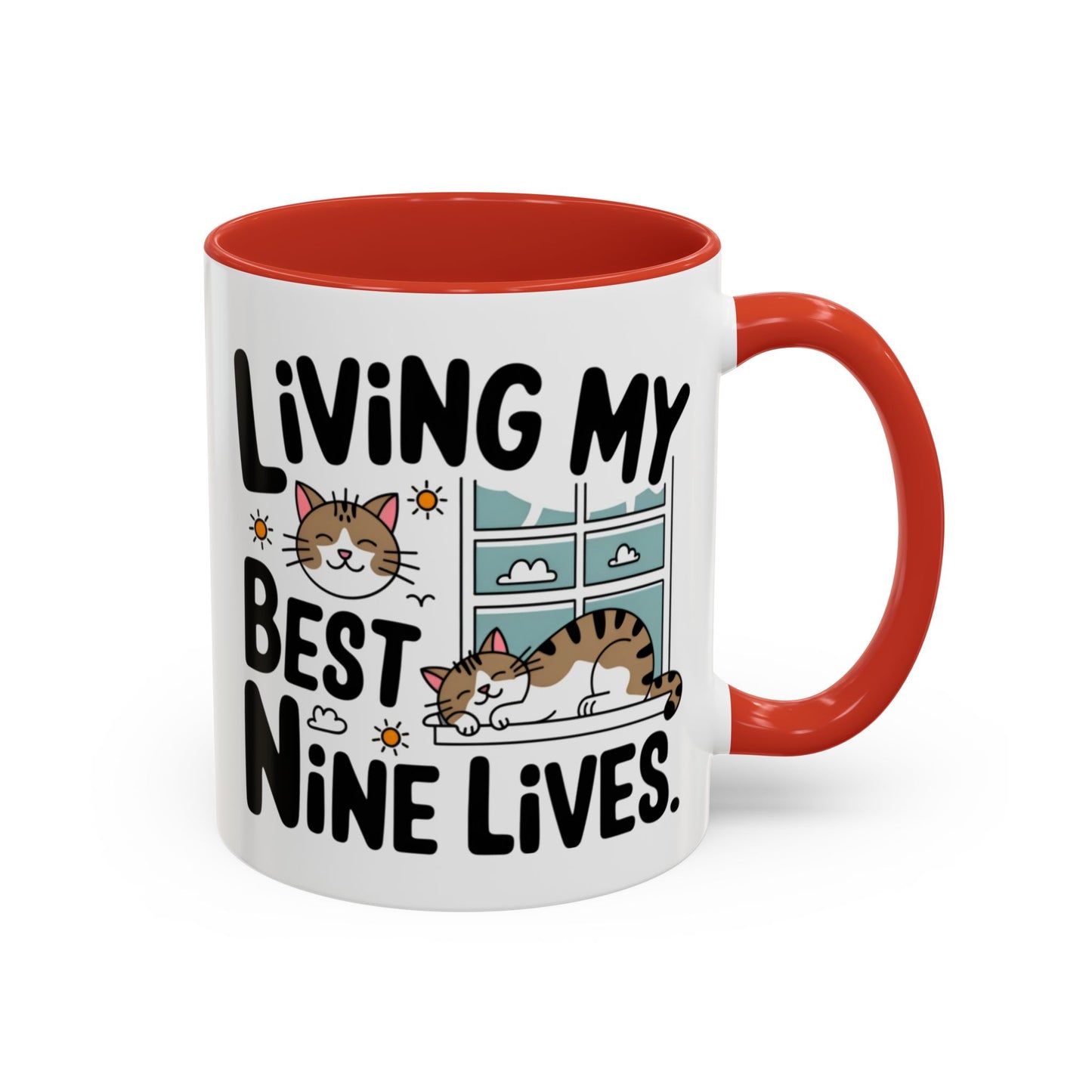 Animal Mug - Living My Best Nine Lives