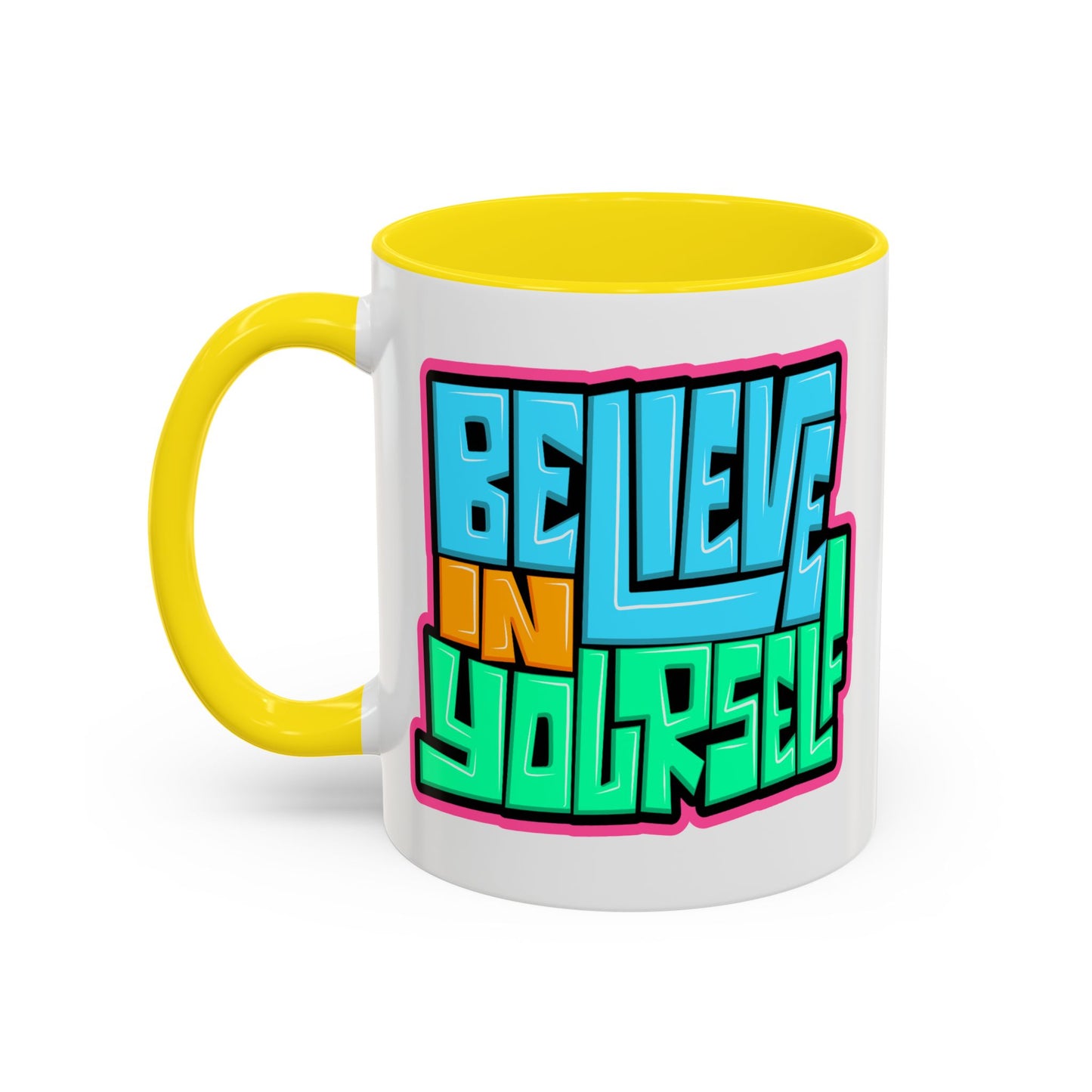 Motivation Mug - Believe In Yourself Graffiti