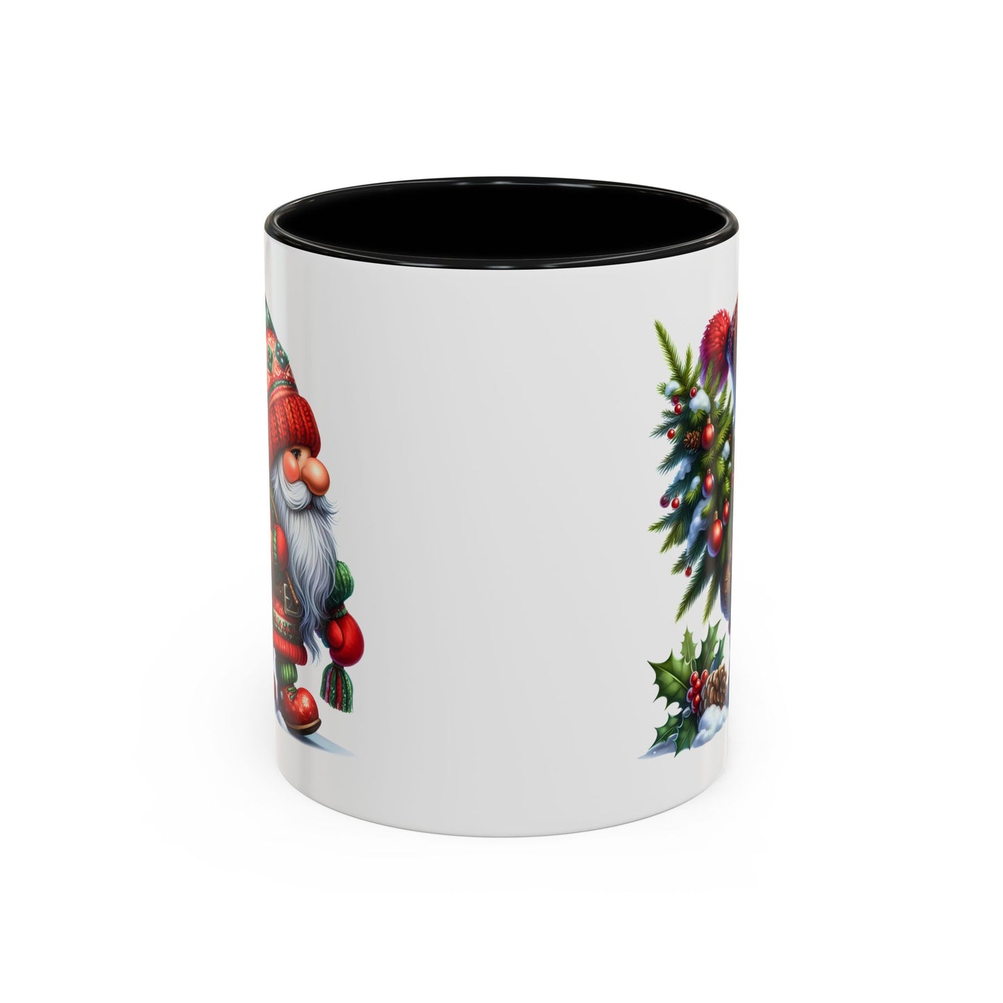 Christmas Mug - Gnome Christmas Tree and Pine Cone
