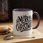 Christmas Mug - Merry Christmas Black Text Mistletoe