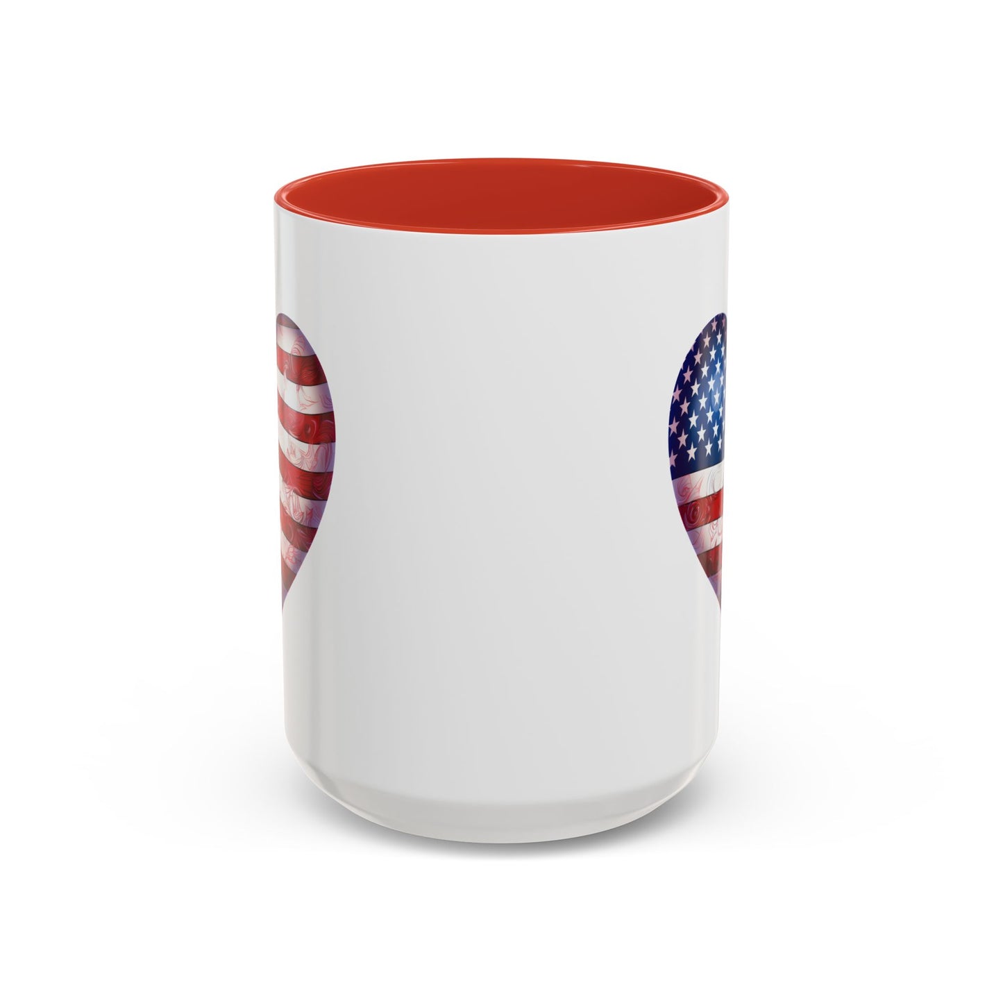 4th of July Mug - Heart American Flag