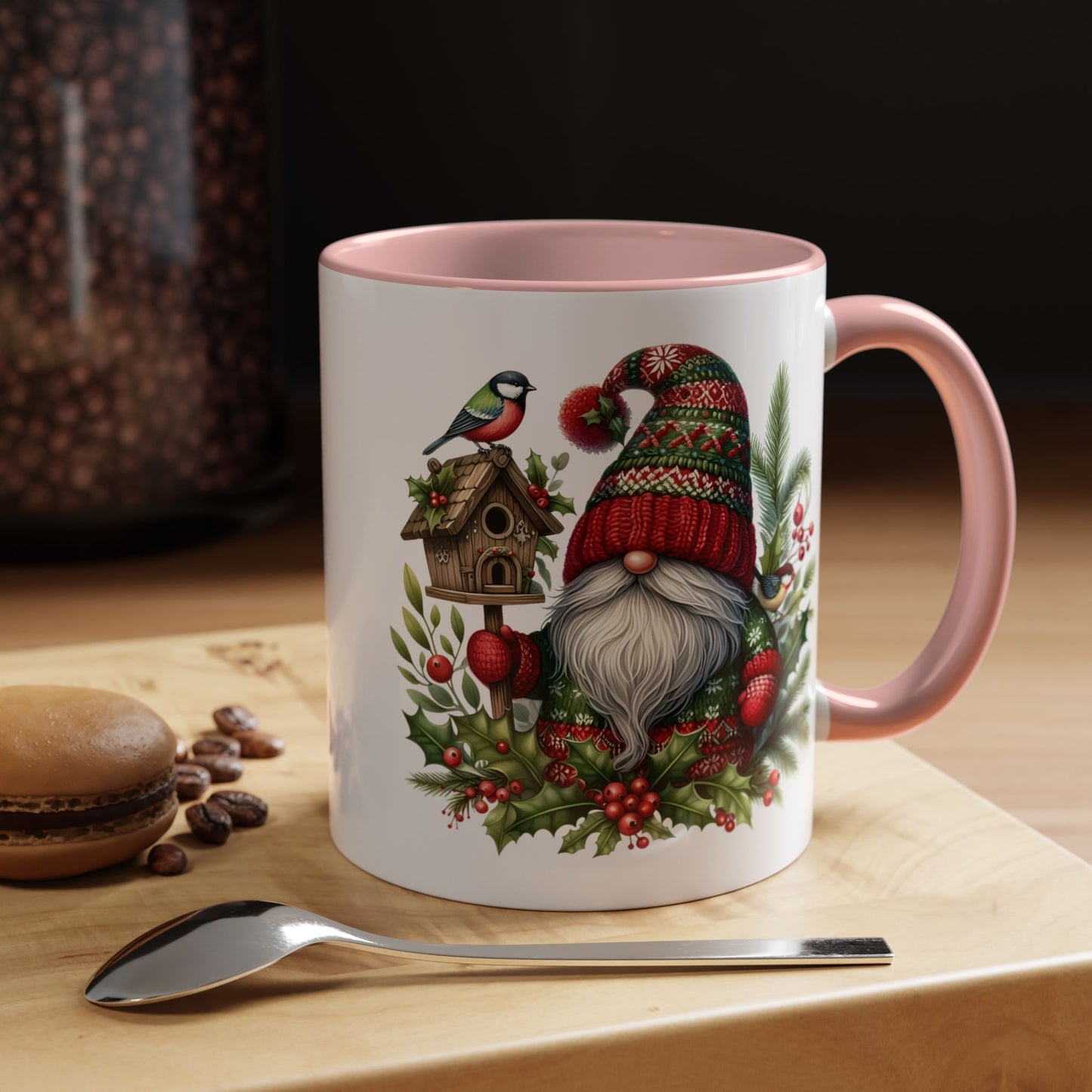 Christmas Mug - Red and Green Gnome