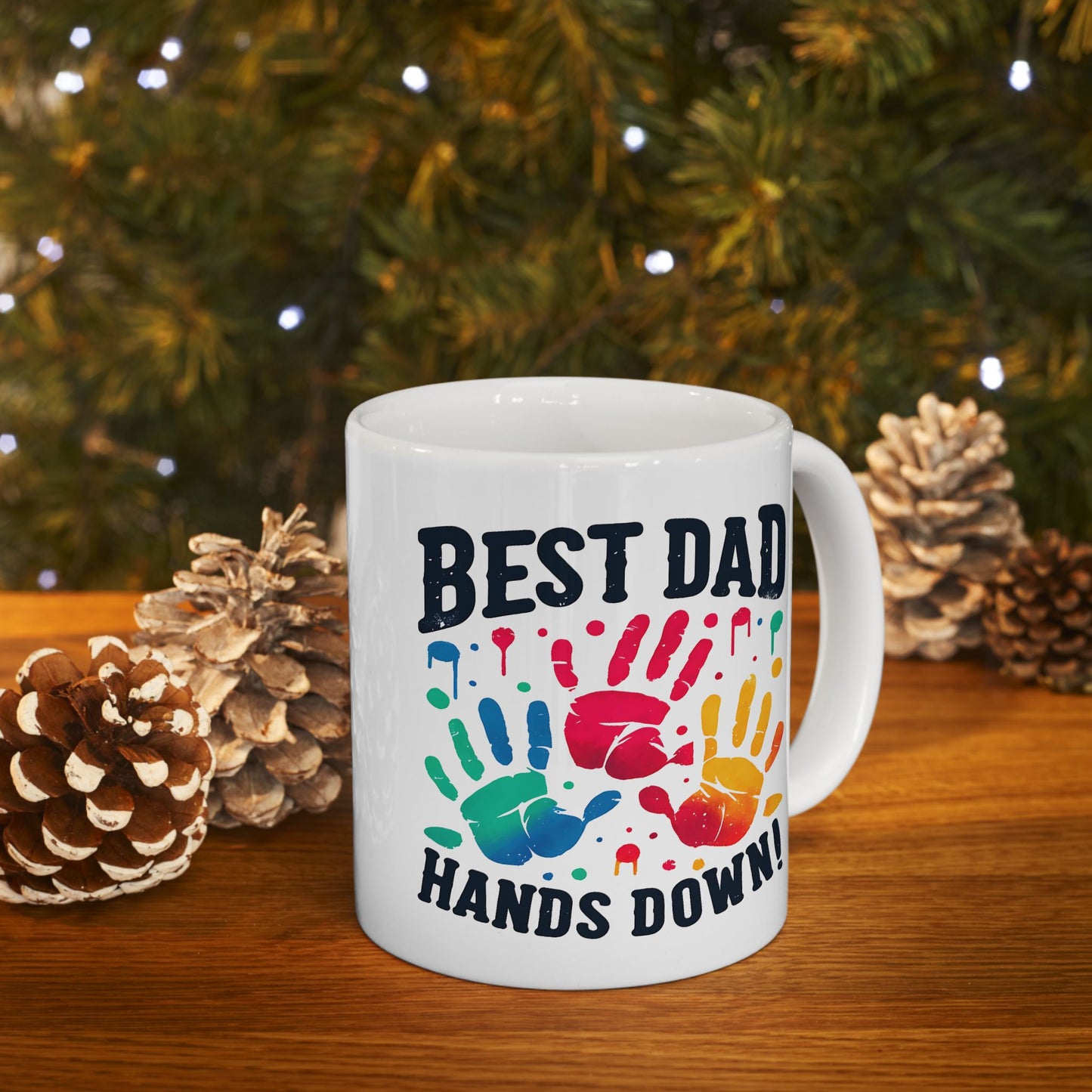 Father's Day Mug - Best Dad Hands Down