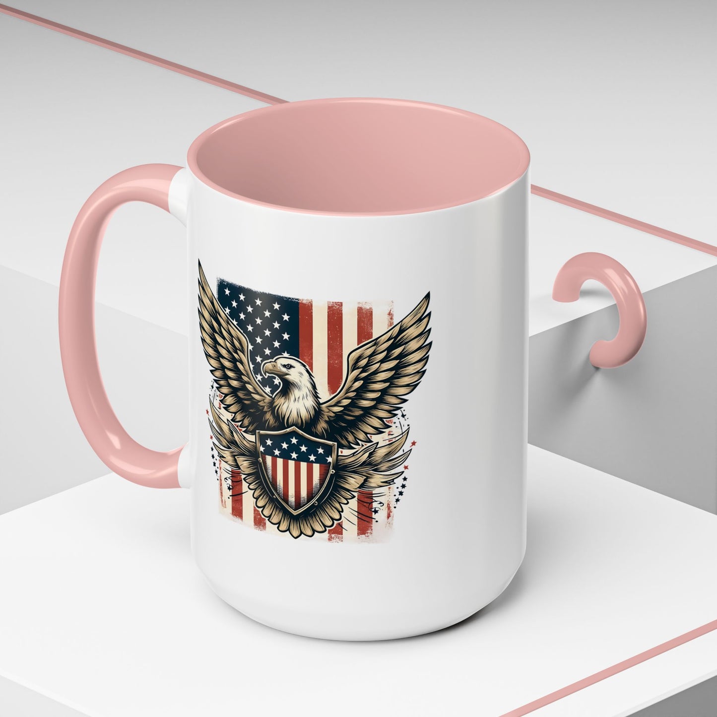 4th of July Mug - American Bald Eagle Flag 9