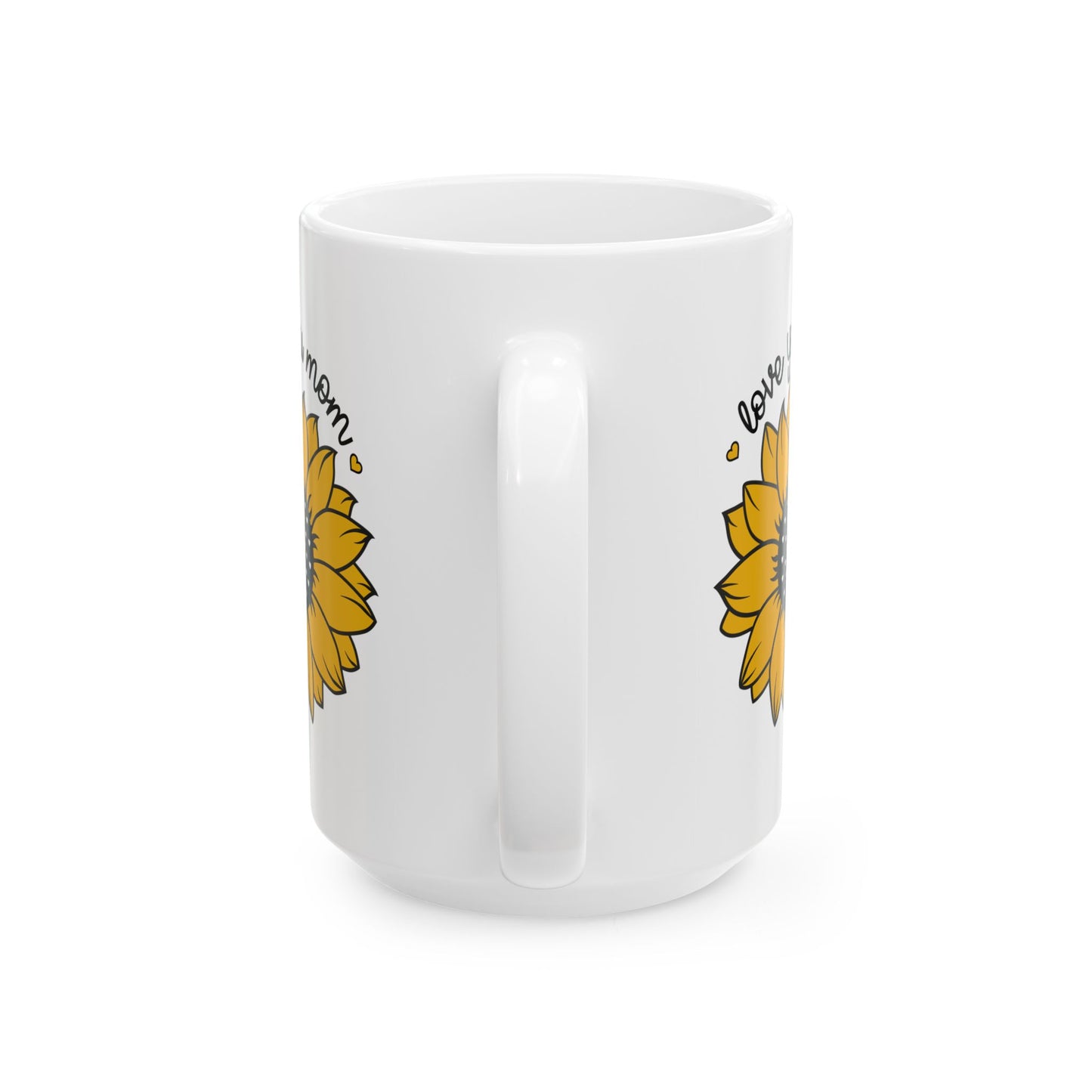 Mother's Day Mug - Love You Mom Sunflower