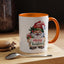 Christmas Mug - Merry Christmas Red & Green Text Gnome Present