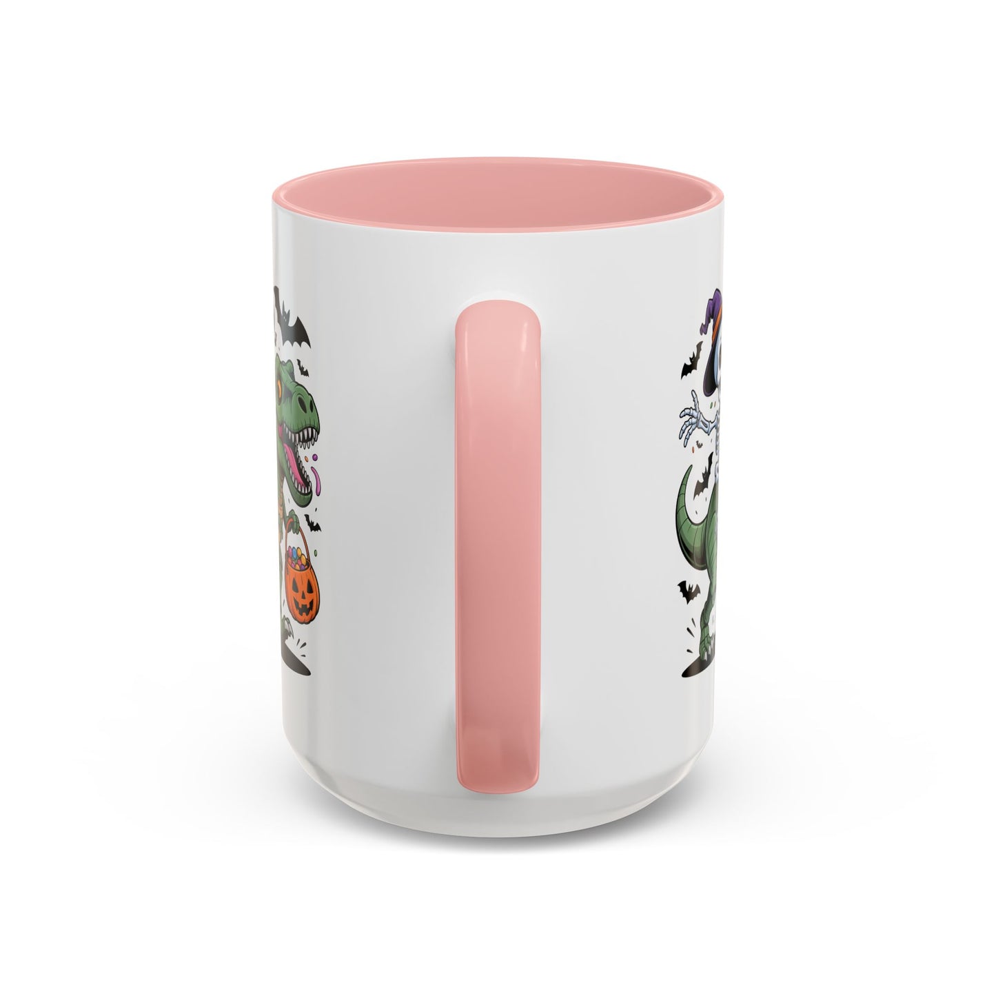 Halloween Mug - Skeleton Riding Dinosaur