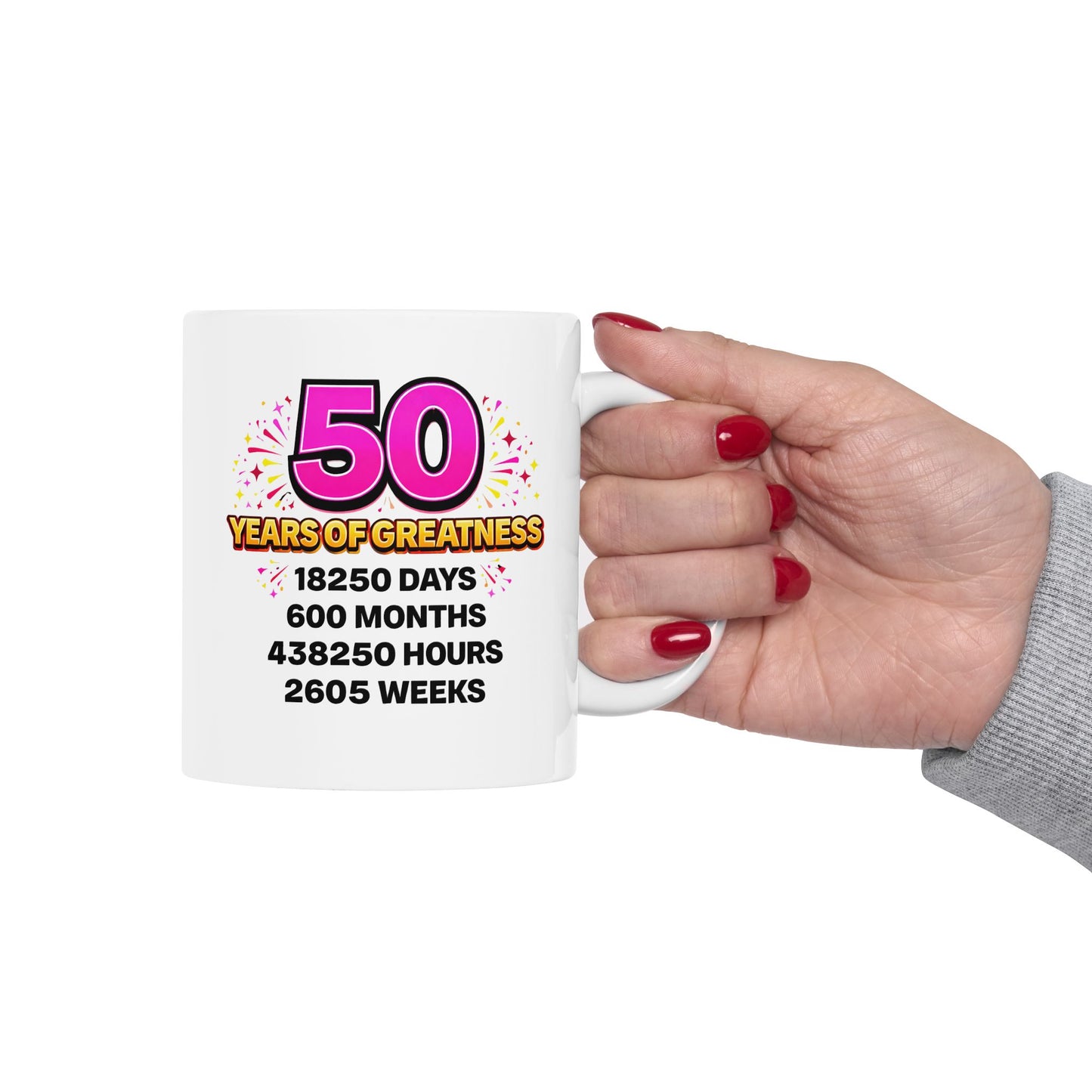 Birthday Mug - 50 Years of Greatness