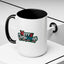 Christmas Mug - Merry Christmas White Red & Blue Text