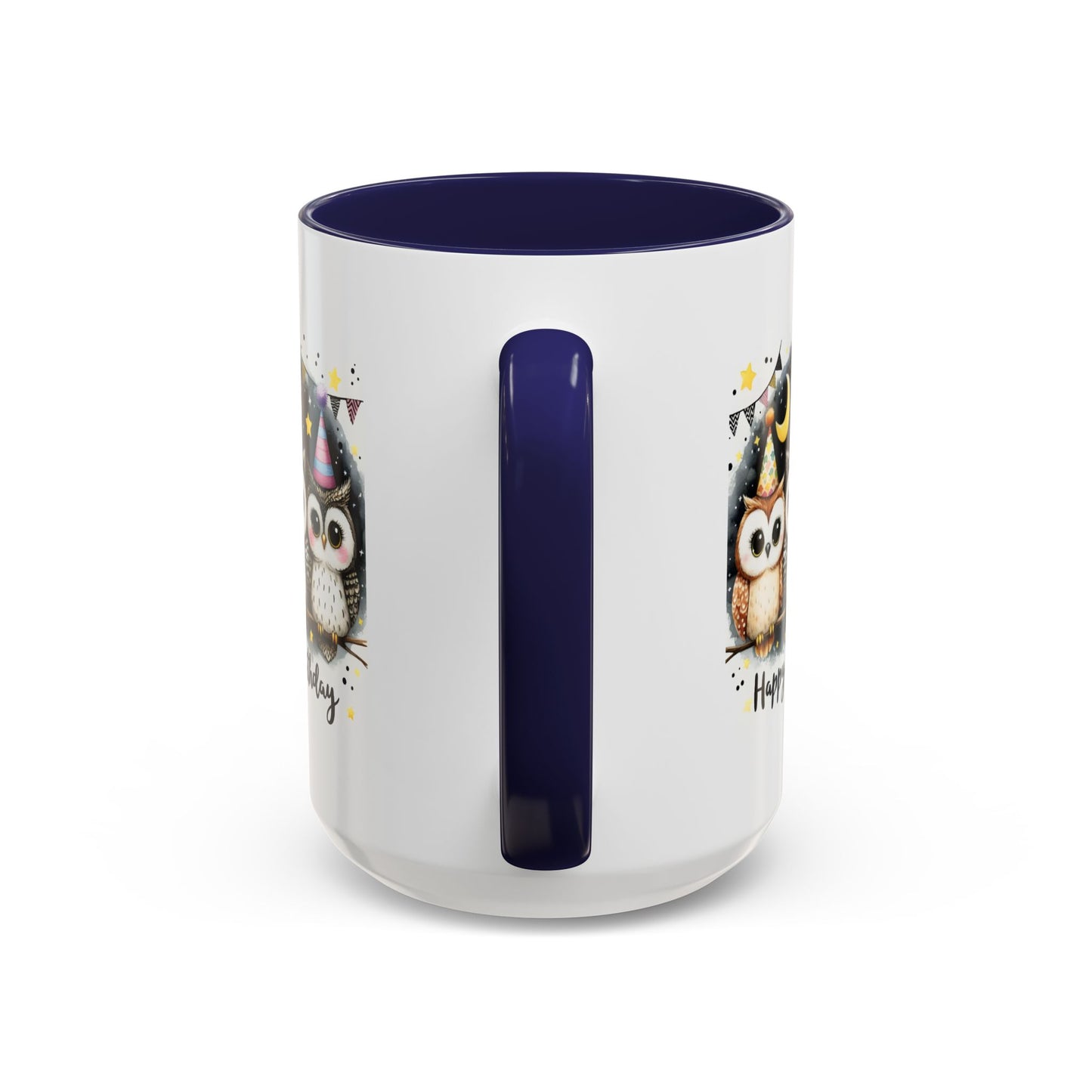Birthday Mug - Happy Birthday Owls