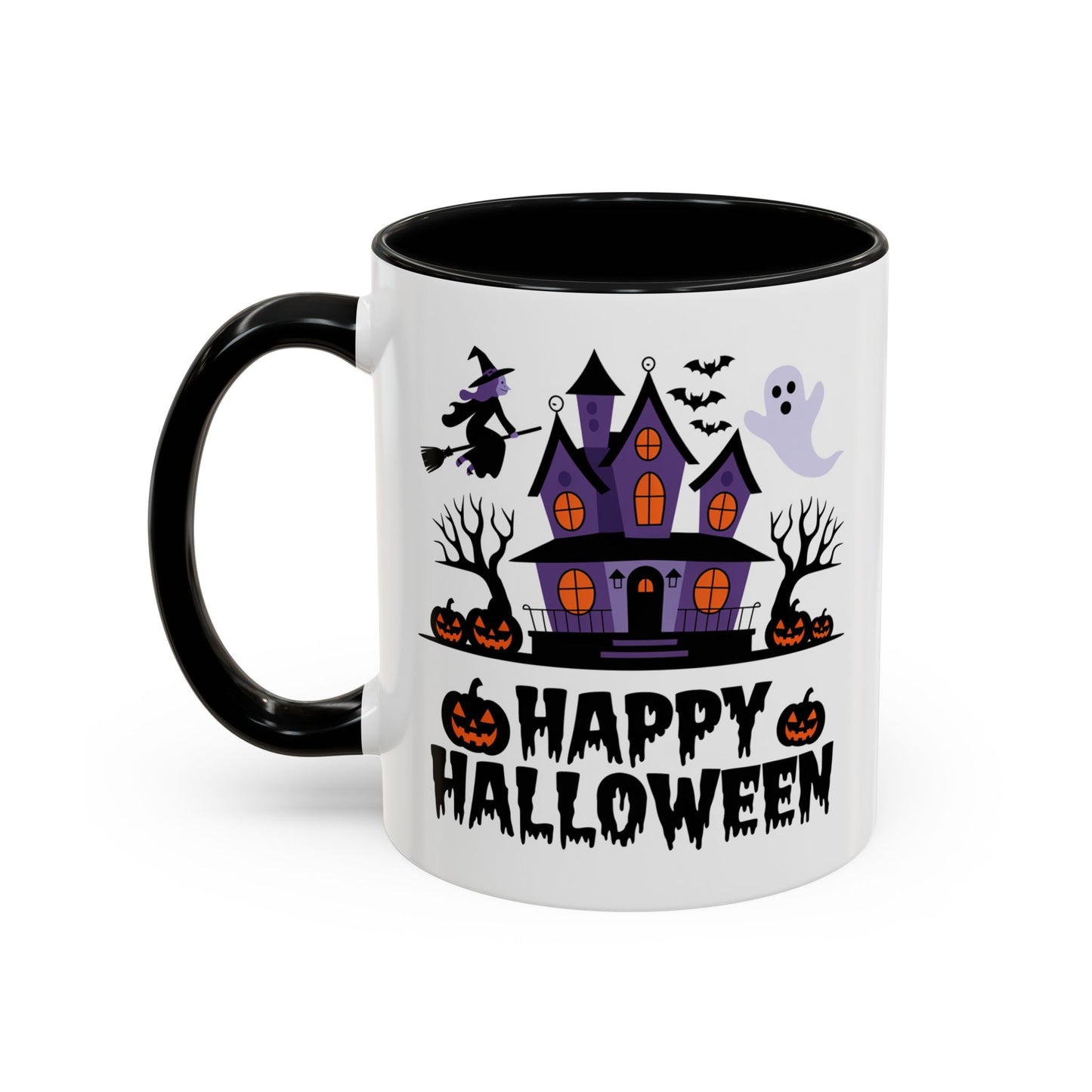 Halloween Mug - Happy Halloween Purple House
