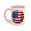 4th of July Mug - Baseball American Flag