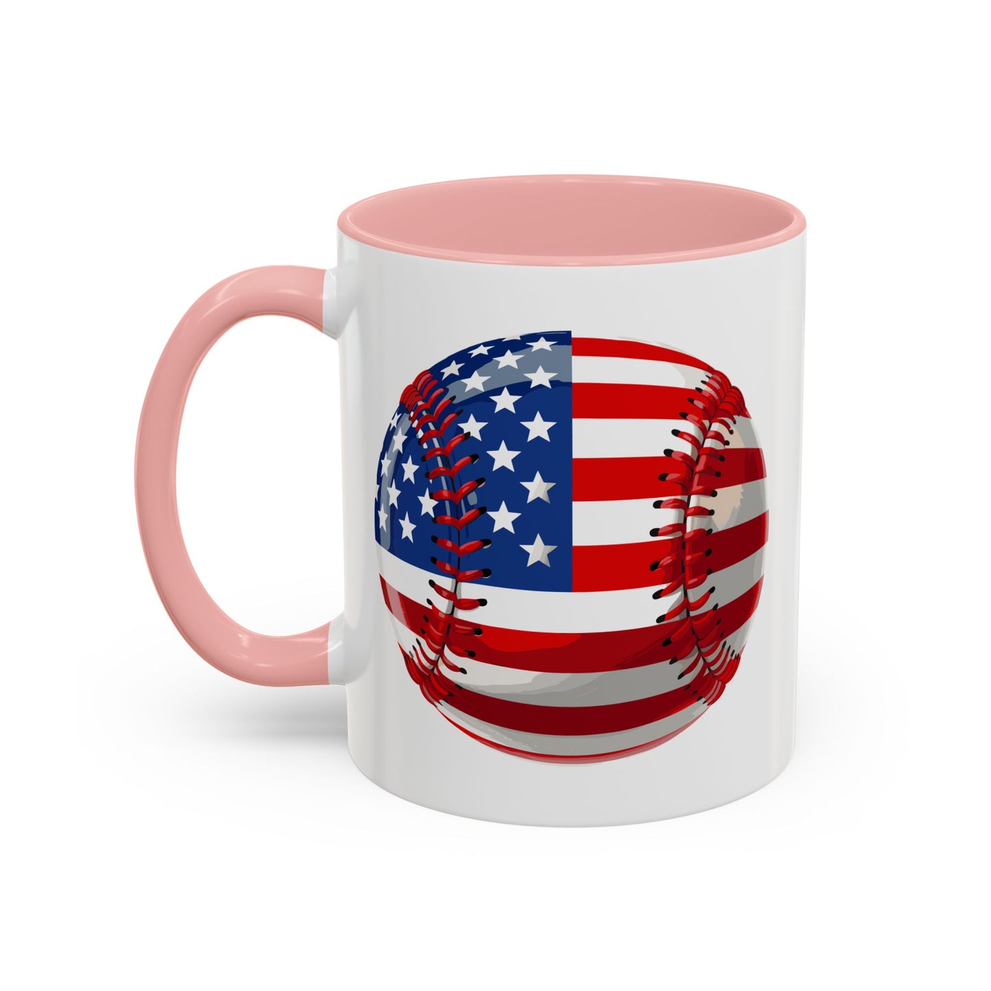 4th of July Mug - Baseball American Flag