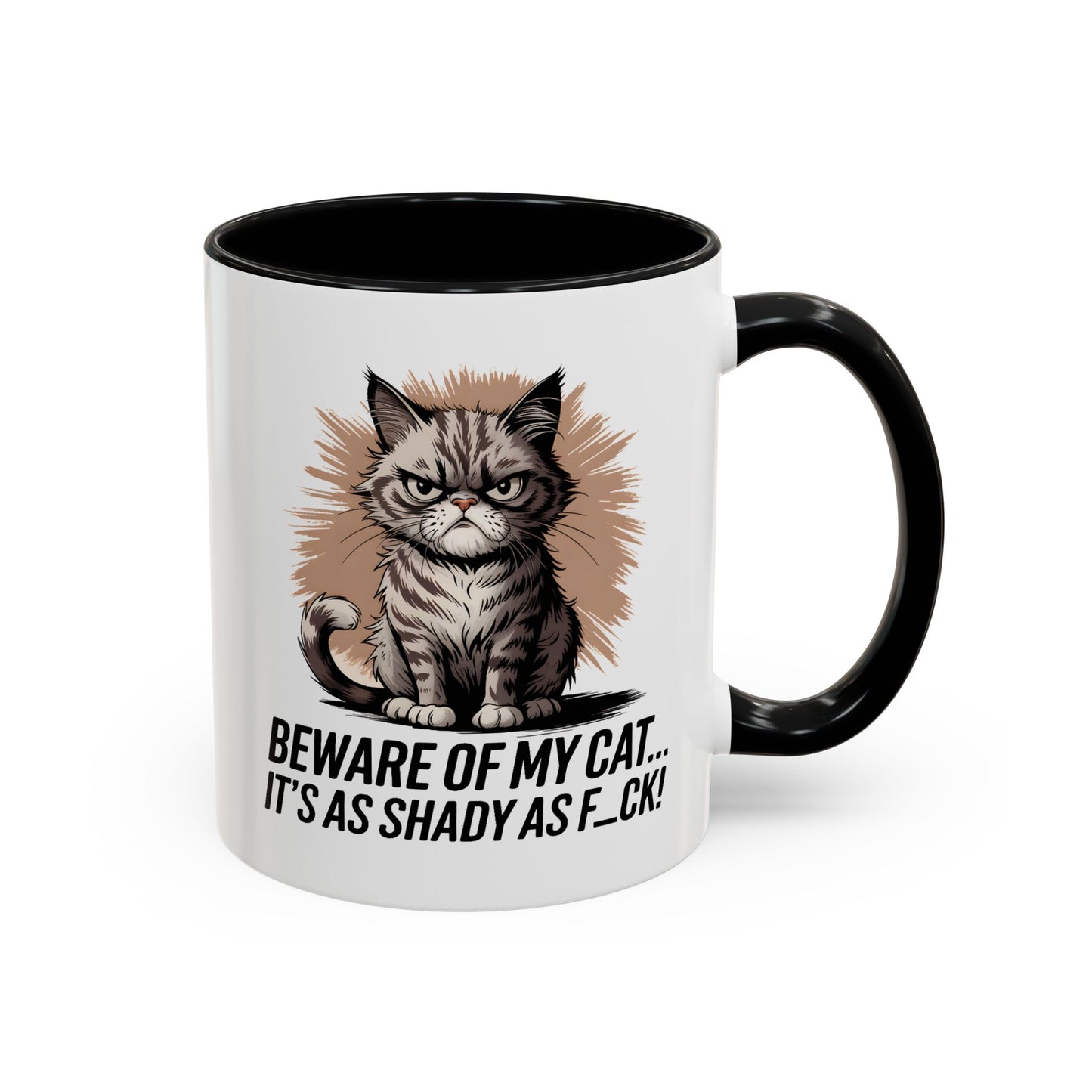 Humor Mug - Beware of My Cat