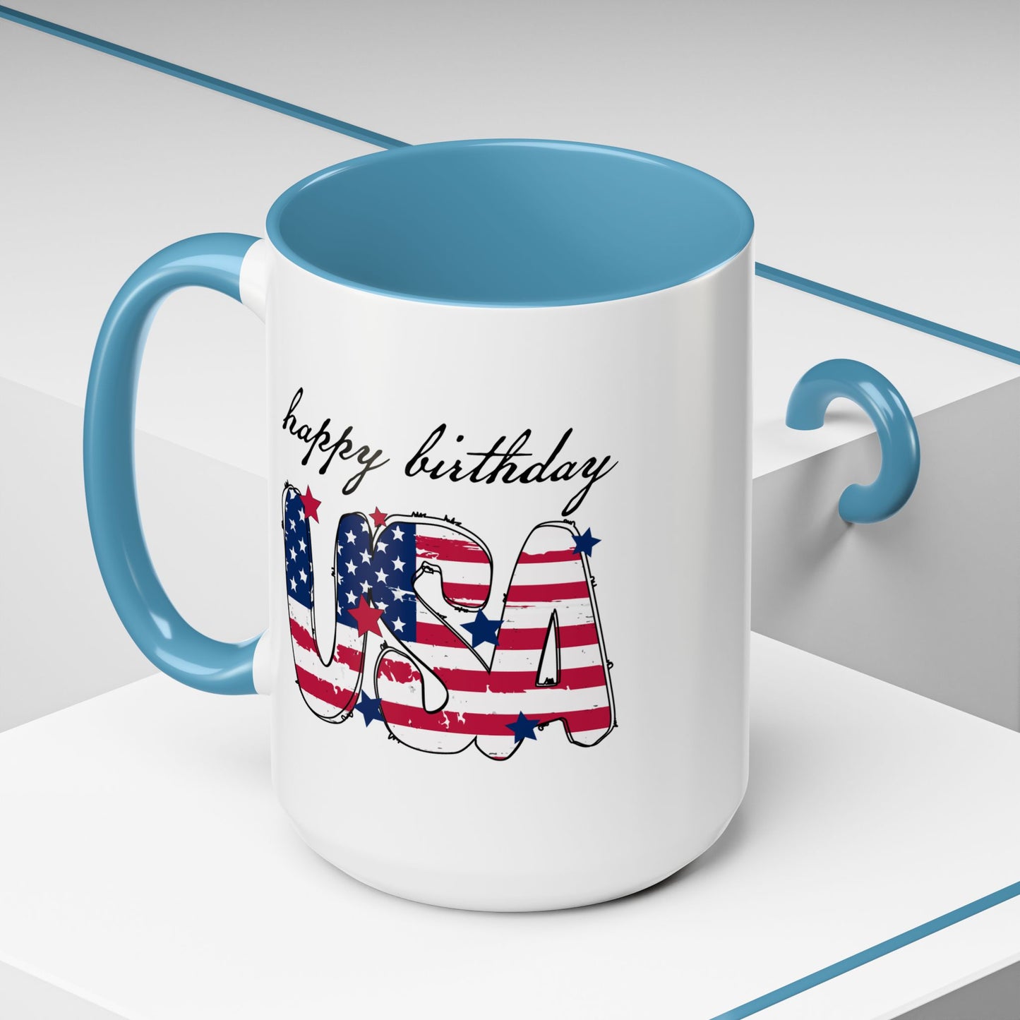 4th of July Mug - Happy Birthday USA