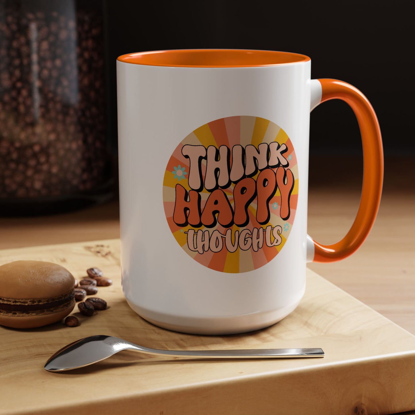 Wellness Mug - Think Happy Thoughts Hippie